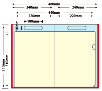 A4バッグファイル(タテ型) width=