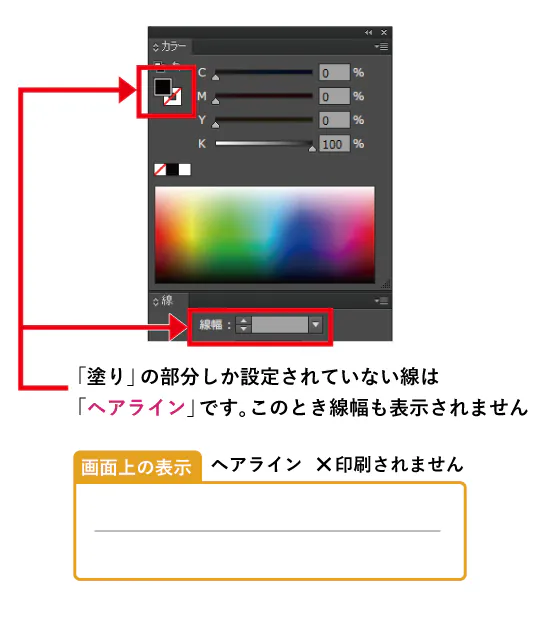 ヘアライン