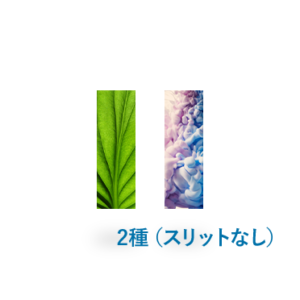 クリアしおり2種同時発注（スリットなし）