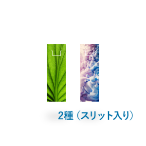 クリアしおり2種同時発注（スリット入り）