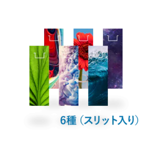 クリアしおり6種同時発注（スリット入り）