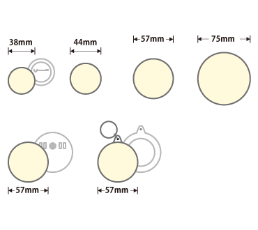 缶バッジ　スタンダード丸型(44mm)