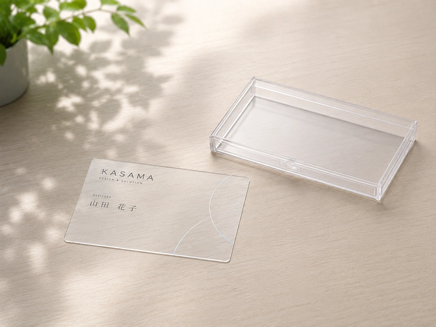 クリア名刺の商品イメージ