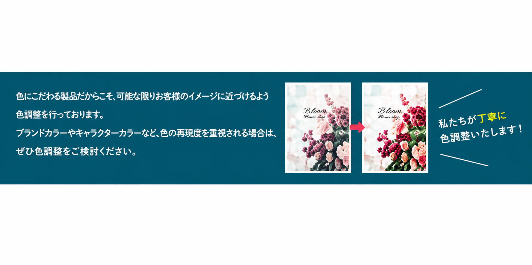 色調整サービスについて