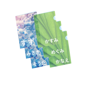 A4クリアファイルバリアブルファイル(可変印刷)