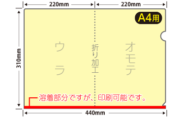 A4クリアファイル 0.3mm厚